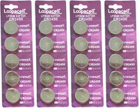 Lopacell CR2450 20 Pack Lithium Coin 3 Volt Batteries
