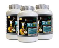 Brain Health and enery - MCT Oil 3600MG - Medium Chain TRIGLYCERIDES - mct Oil Brain and Body Fuel - 3 Bottles 450 Softgels