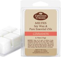 CINNAMON 2.5oz of 100% Pure & Natural Soy Candle Meltie/Tart/Melts made with Pure Cinnamon Essential Oils by Fabulous Frannie