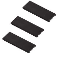 C-Slide Thin Laptop Privacy Cover Family Pakc | Black Thin Cam Cover 1 Inche Wide by 0.35 Inches Tall and 1 mm Thick | Stalker Blocker for Laptops, Macs, Chromebooks & More (Pack of 3)