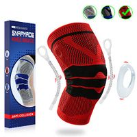 Snapmade Knee Brace Compression Sleeve - Scientifically Design Knee Pads Support for Meniscus Tear and Arthritis Relief, Professional Knee Sleeves, Knee Braces for Men and Women - Single Wrap - L