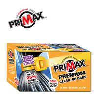 Value Pack 20 Heavy Duty Premium 42 Gallon Clean-Up Contractor Bags with ZAP-Strap Ties for Easy Closure and Maximum Capacity | 32” x 50” 3 Mil |20 Trash Bags (1 Box)