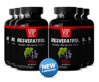 Pure Resveratrol Powder Q10, Alfa Lipotic Acid and Astragalus 920mg- Natural Resveratrol (6 Bottles 360 Capsules)