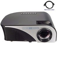 Video Projector,Dihome 1200 Lumens HD Projector with free HDMI Cables Multimedia Home Theater Projector USB/AV/SD/HDMI/VGA -Black