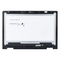 FirstLCD LCD Touch Screen Replacement Compatible for Dell Inspiron DP/N: 1H0JY 01H0JY LED Display Digitizer Assembly 13.3" FHD (w/Square Corner,Double Webcam Holes)