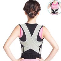 CWWHY Posture Corrector, Back Brace Adjustable Support Belt, Improve Posture and Provides Lumbar Support for Lower and Upper Back Pain,for Women and Men, Teenagers and Seniors,M