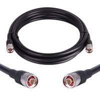 N Male to N Male Cable N-Male Connector to N-Male Digita Coax Cable KMR400 N Cable 3G/4 LTE Compatible Antenna Extension Ham Radio Walkie Talkie Phone Signal Booster 3FT