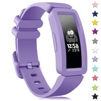 findway Compatible with Fitbit Ace 2 Bands for Kids 6+, Soft Silicone Bracelet Accessories Sport Strap Boys Girls Wristbands Compatible for Fitbit Inspire HR & Ace 2