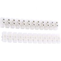 COMOK Dual Row 12 Position Barrier Block Terminal Strip Cable Connector 60A 2Pcs
