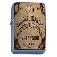 Ouija Board Flip Top Oil Lighter D4 Talking Spirit Occult Witchcraft Spooky