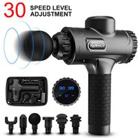 Massage Gun Muscle Percussion Massagers for Neck Back Shoulder, Handheld Quiet Deep Tissue Body Massager with 6 Massage Head for Athlete Pain Relief and Muscle Relaxation