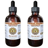 Liquorice Liquid Extract, Organic Liquorice (Glycyrrhiza Glabra) Tincture Supplement 2x4 oz