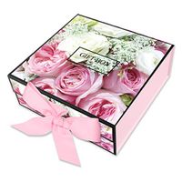 Gift Box Large Rectangle JIAWEI - 13.8x13.8x5inchs with Lids and Magnetic Closure for Weddings Birthday Bridesmaid Proposal and Baby Bridal Shower FSA Gift Box Include a Greeting Card and Tissue Paper