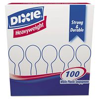 Plastic Cutlery, Heavyweight Soup Spoons, White, 1000 per Carton