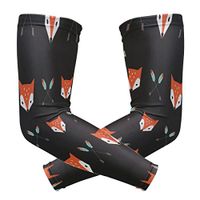 ZZKKO Fox Arrow Cooling Arm Sleeves Cover Uv Sun Protection for Men Women Running Golf Cycling Arm Warmer Sleeves 1 Pair