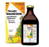 Floradix Magnesium Liquid Supplement 17 Oz - Non-GMO, Vegetarian, Gluten-Free For Men & Women - by Salus Haus