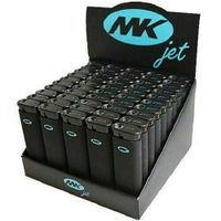 50 Full Size MK Jet Torch Lighters Windproof Refillable Butane Cigarette Lighter Free Eagle Torch