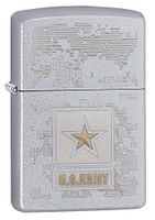 Zippo Personalized Message Engraved on Backside Customized U.S. Army Signature Design Zippo Windproof Lighter (Style1)