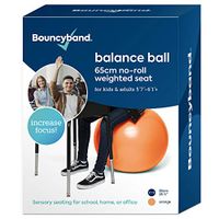 Balance Ball - No-Roll Weighted Seat is a Flexible Chair for School, Office or Home(Large, Orange)