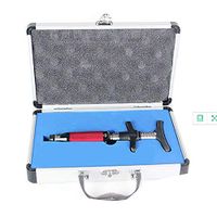 Chiropractic Massager,6 Levels Manual Portable Back Massage Tool,Spinal Activator Red