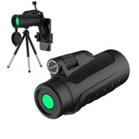 16x50 HD Monocular Telescope Compact, Monoculars for Adults with Upgrade Quick Phone Mount and Tripod for Phone X 8 7 6 Plus Monocular Scope Optics Fmc Bak4 Prisms Waterproof Fogproof for Outdoor