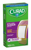 Curad Sheer, 2 Inches X  3  3/4 Inches Bandage (Pack of 4)