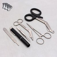 6 PCS Emergency First AID Response KIT with 5 Scalpel Handle Blade #12 (DDP Quality)
