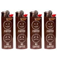 4 x BIC Cutting Edge Special Edition Lighters -"Coffee"