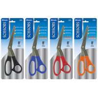BAZIC 8" Bent Handle Stainless Steel Scissors, Case of 24 (Case of 24)(4436-24)