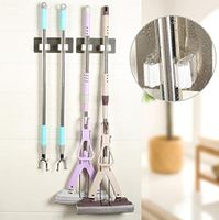 Hongxin Multifunctional Nail-Free Mop Folder Seamless Powerful Suction Cup Mop Rack Umbrella Debris Storage Rack Kitchen / Bathroom