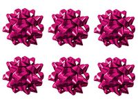 PMU Star Gift Bows 6 Inch Purple (6/Pkg) Pkg/6