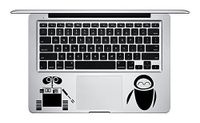 Die-Cut Vinyl Decal Sticker Wall-E and Eve (Black)