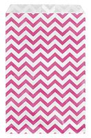 100 Bags Flat Plain Paper or Patterned Bags for Candy, Cookies, Merchandise, pens, Party Favors, Gift Bags (Pink, 4" x 6")