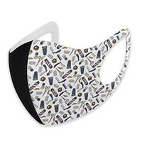 YOFFYO Mouth Cover Barber Tools White Earloop Mouth Cover - Adjustable Elastic Band for Camping Climbing, Anti Pollen Anti-Dust Mouth-Muffle, Half Face Mouth Cover