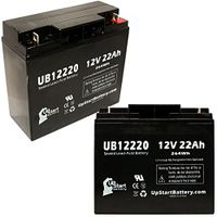 2 Pack Replacement for APC Smart-UPS 1000XL Battery - Replacement UB12220 Universal Sealed Lead Acid Battery (12V, 22Ah, 22000mAh, T4 Terminal, AGM, SLA)