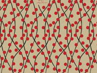 10ct Red Dot Woodland Berries Kraft Brown Tissue Paper Gift Wrapping 20"x30" Sheets nfLG -854