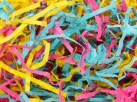 8oz Bag Heavy Duty Yellow Blue Pink Gift Basket Shred Crinkle Paper Grass Filler Bedding ngKE -1803