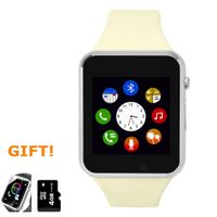 Amazqi Smart Watch, Smartwatch Phone with Camera TF Card Pedometer SIM Card Slot Music Player Compatible for IOS IPhone (Partial Functions) and Android Phone Samsung HUAWEI LG Sony for Men Women Teens
