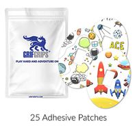 GrifGrips Extreme - Dexcom G4 and G5 Oval Cuts (Pack of 25) (Go for Launch)