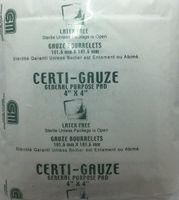 Gauze Pads - 4” x 4” - Certi-Gauze- Certified (231-207) 100/bag