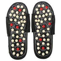 Magnet Therapy Foot Massager Shoes Health Care Massage Slippers (40-41 Rotating Dots)