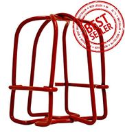 (5 Pack) GREATEST PRODUCTS Fire Sprinkler Head Guard Red Plated Easy Screw Cover Guard for 1/2'' IPS Pendent & Upright & Horizontal Sidewall Head - Double Hook
