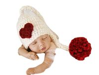 Pinbo Baby Photography Prop Crochet Knitted Heart Hat Caps