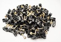 1000 Pieces Black Single Screw Flex Clips for RG59 RG6 CO AX SAT CABLE