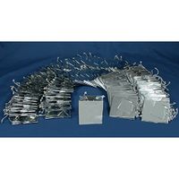 100 Jewelry Shopping Tote Gift Bags Display Silver 3.5"
