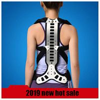 JL-GROUP Metal Back Posture Corrector, Spinal Brace Support Recover, Postural Extension Vest & Back Straightener Brace for Kyphosis Humpback Correction, Back Shoulder, Adjustable, (Size : M)