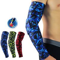 Breathable Sports Anticollision Elbow Guard Arm Sleeves Cover Warmer Protector for Sun Protection - Red M