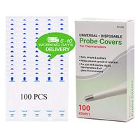 100pcs Thermometer Probe Covers Disposable Oral Rectal Armpit Thermometers Paper Sleeves Tip Cover Digital Thermometer Replacement