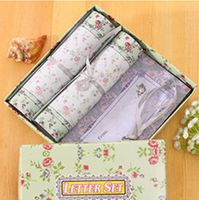 JunShop 10 Cute Lovely Kawaii Special Design Writing Stationery Paper with 10 Envelope Creative Romantic Love Letter Stationery Envelopes Suit (Green)