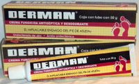 2 X Derman 100g Total Zinc Undecylente Antifungal Athlete's Foot & Antiseptic